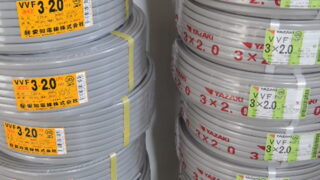 3×2.0 VVFケーブル 大量入荷!!
